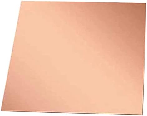 Placa de cobre de cobre de folha de cobre Yiwango, placa de cobre roxa 6 tamanhos diferentes de espessura 1. 5 mm, artesanato, material artesanal, folhas de cobre de placa de latão