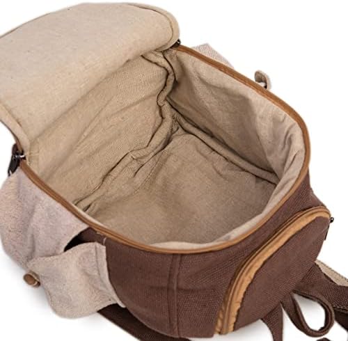 Mini Backpack de cânhamo Cute Funcional - Saco rústico unissex ecológico Durável por Freakmandu