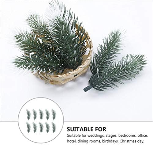 Abaodam 20pcs DIY Christmas Decorative Pines Picks Materiais de pinho feitos à mão