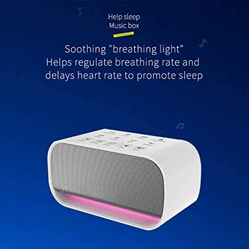 Artrep Premium Sleep Therapy Sound Machine White Noise Machine com 8 sons calmantes e luzes de som de luzes noturnas com 3 timer de sono alimentado para relaxamento para dormir