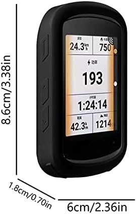 Caso de silicone para Garmin Edge 840 Solar | Bumper protetor à prova de choque de meia cobertura macia de silicone | Tampa de caixa protetora para Garmin Edge 840 GPS Acessórios para computadores de ciclismo