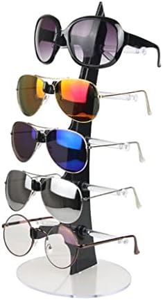 Xjjzs 5 camadas Óculos óculos de sol Óculos exibem suporte de suporte para suporte para suporte de suporte transparente
