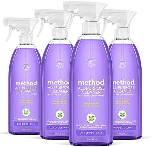 Método Spray de limpeza para todos os fins, lavanda francesa, fórmula à base de plantas e biodegradáveis ​​perfeita