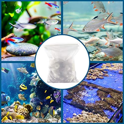 MyFatboss Aquarium Filter Media Bags - Extra Fine - 10 PCs Mesh fina de malha reutilizável Sacos de filtro de rede com