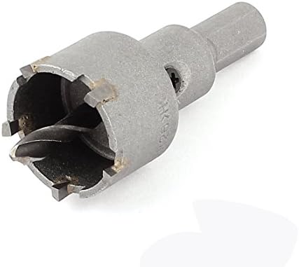 Aexit 26mm de serra de orifício de corte e acessórios DIA 10mm Shank Twist Drill Bride Hole Cutter de 68 mm de comprimento