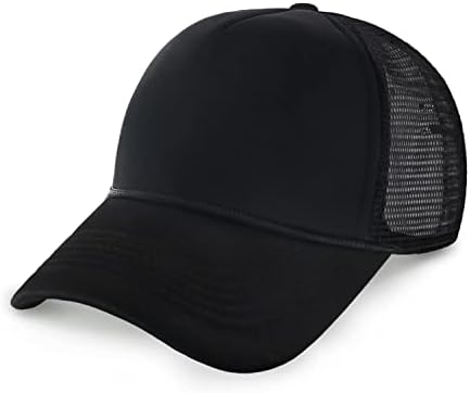 Capato de espuma clássica Capéu de malha de verão Solid Solid Two Toned Blank Hat para homens da feminina Ajusta Ajuste leve peso