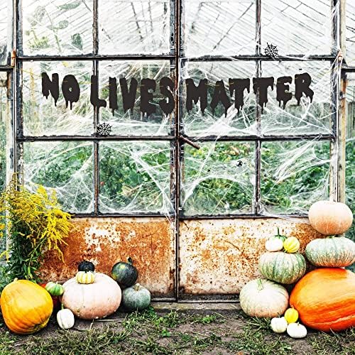 Michael Myers Halloween 'No Lives Matter' Glittery Black Movie Personner Inspirado Banner, Retro Scary Halloween Kills Banner de filmes