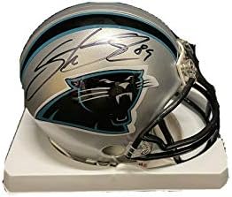 Steve Smith assinou a Carolina Panthers Mini Capacete JSA - Mini capacetes autografados da NFL