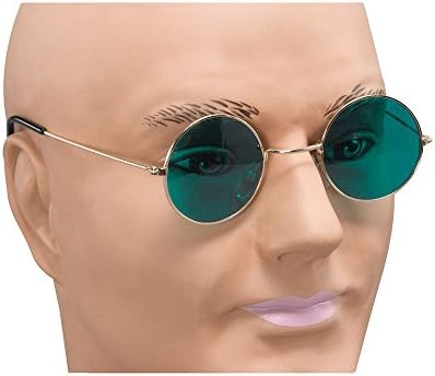 Bristol Novelty Ba1048 lente de óculos John Lennon, verde, um tamanho único