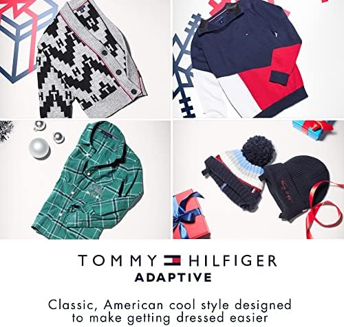 Tommy Hilfiger Men's Adaptatives Sweats com costuras externas