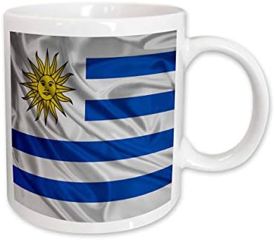 3drose uruguai bandeira caneca, 11 onças