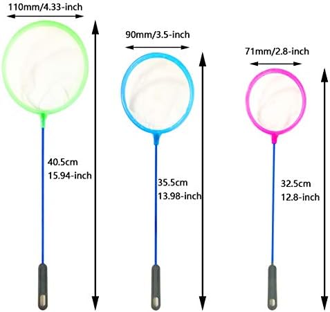 NGE aquário de aquário líquido de pequenas redes de pesca de nylon com alça de plástico para tanques de peixes