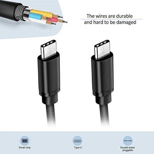 Kybate 5ft USB-C para USB-C Cabo de cabo macho para masculino para Lenovo 03x7451 SC10Q89610