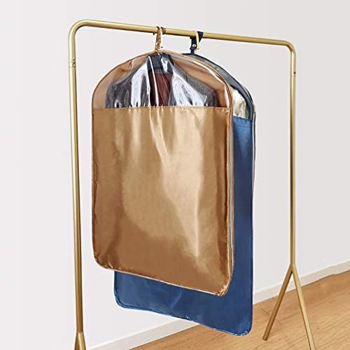 Bolsas de vestuário HQAA Prano de poeira Sacos de armazenamento de roupas de pó Bolsas de vestuário respiráveis ​​leves incluem zíper e grande janela transparente