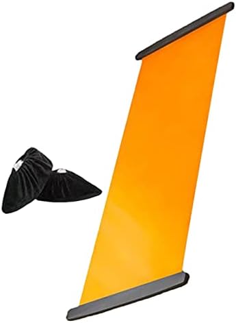 Besportble 2 conjuntos de tampas de sapatos para dentro de casa Slide Mat Trainer Fitness PP Sports Orange