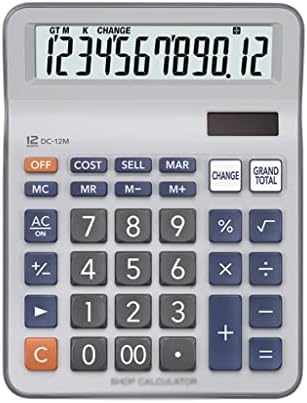 Calculadora de desktop do MJWDP 12 Digits Calculadora Business Office Office Office Business Supplies Business