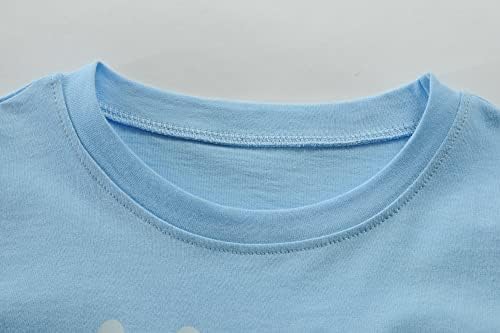 Camisas de Páscoa para crianças meninos meninas coelho ovo de manga curta Camiseta infantil Tee de algodão 2-7t