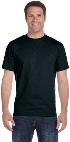 Hanes Men's Lay Collar Camiseta Alta Alta, preto, X-Large Alto