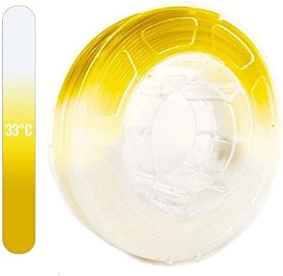 LZRONG 3D PLA PLA COR MUDO COM FILamento de temperatura 1,75 mm +/- 0,05mm 1kg verde para amarelo