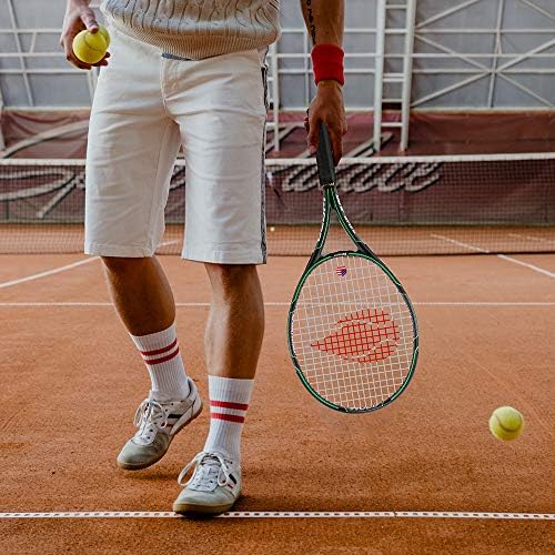 Woed Batens Adult 2 jogador Tennis Racket Perfeito para jogadores iniciantes e profissionais, raquete de tênis de 27 ”de velocidade incluem overgrips, bolsa de tênis, amortecedores de vibração, capas