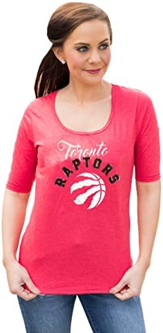 Camiseta de meia manga feminina da NBA com logotipo