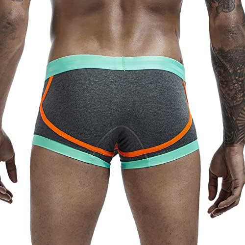Boxers para homens que combinam com calças de impressão colorida de casas de casa de pijamas calcinhas de calcinha de perneiras casuais com bolas confortáveis