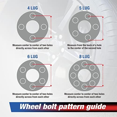 MOCA 38,1mm 6x135 HubCentric Wheel Spacers - M14x1.5 Studs compatíveis com a Ford Expedition F150 Lobo e para Lincoln