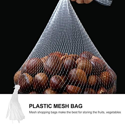 Hemoton produz sacos de malha Bolsas de armazenamento de bolsas de armazenamento 100pcs Mesh plásticos Produtos de malha e sacos