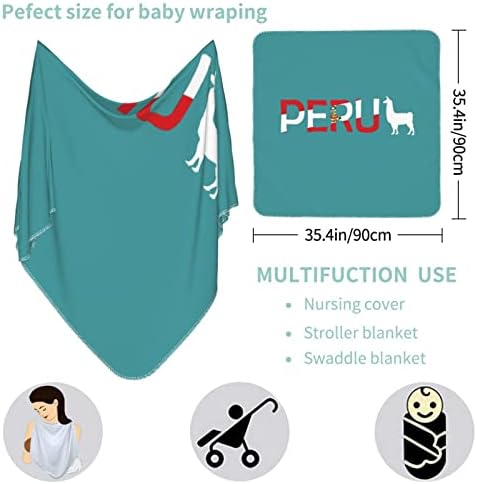 Cobertor de bebê de bebê llama recebendo cobertor para recém -nascidos capa de swaddle wrap berçário carrinho de bebê