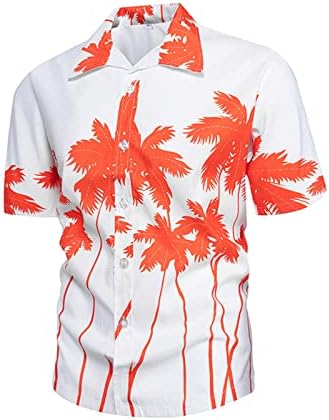 Sorto de manga curta masculina de Xiloccer, Button Casual Camisetas camisas masculinas para homens camisas de vestido Henley