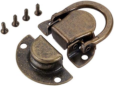 Segurança Hasp Lock 1pc Vintage Bolsa de madeira travada Vintage Bolsa de fivela de fivela de jóias Caixa de fivela de fivela
