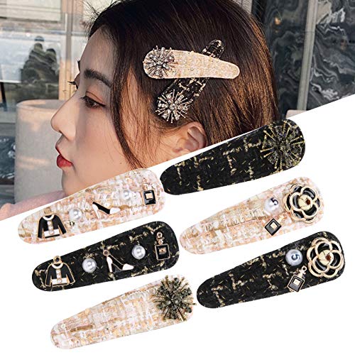 6pcs Mulheres clipes de cabelo, garotas Lady Headwear Barrette Styling Tools for Party Cosplay