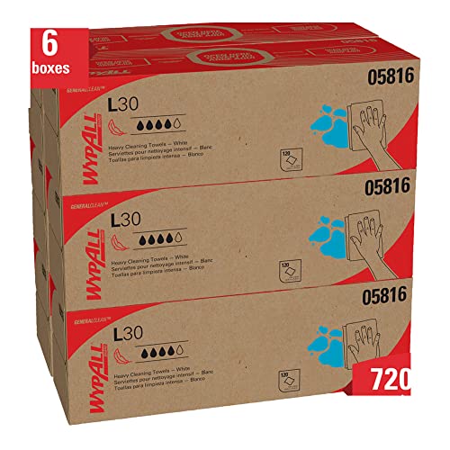 Kimberly-Clark 05816 Wypall Wypall L30 Wypall, caixa pop-up, 9,8 W x 16,4 L