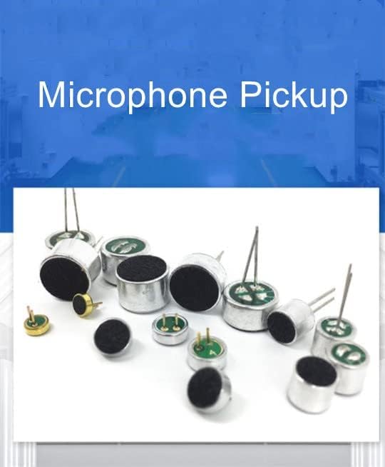 FILECT 20PCS 9767-58DB Microfone eletret captador de microfone 9,7 mm x 7mm Micor do condensador cilíndrico com junta de solda para PCB