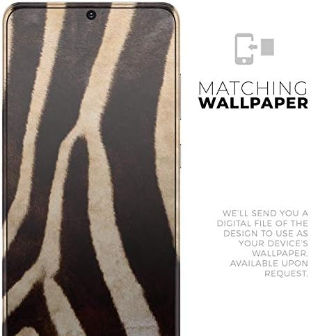 Design Skinz Real Zebra Print Texture Protective Vinyl Wrap Cover compatível com o Samsung Galaxy S20