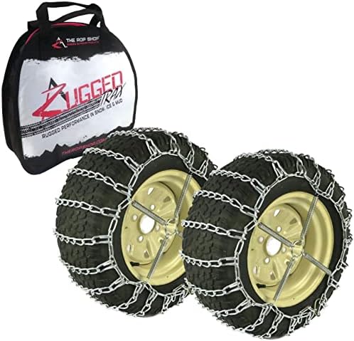 A ROP SHOP | 2 Corrente de pneus de ligação e pares de tensores para Cub Cadet Snowbrower com pneus 25x12x12
