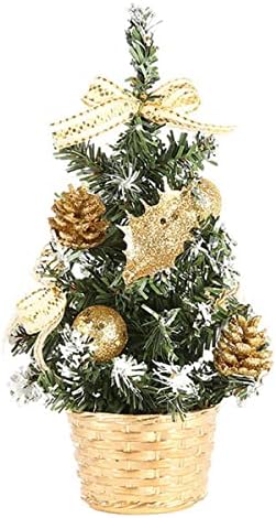 Homeemoh 20cm Mini Árvore de Natal, Decoração de Natal Pine