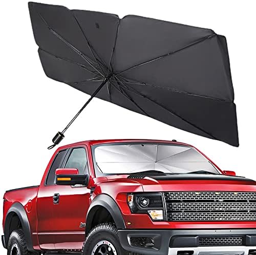 Vargtr Car Windshield Sunshade Umbrella, UV refletindo guarda -sol dobrável do carro de sol para manter o veículo frio, pára