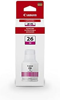 Canon Maxify GX7021 Megatank Small Office MEGATANK ONE-ONE PRIMERAÇÃO E CANON GI-26 Bottle de tinta amarela, compatível com