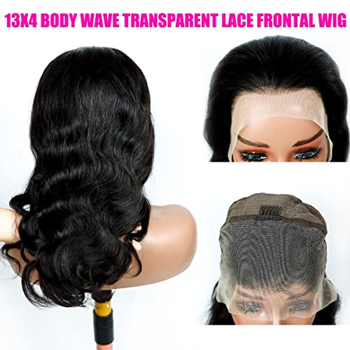 13x4 HD perucas dianteiras de renda humana transparente para mulheres negras - perucas de 22 polegadas de glueless cabelos humanos pré -arrancados com densidade de 180% | Perucas de substituição de cabelo de renda HD frontal | Você parte peruca de cabelo humano