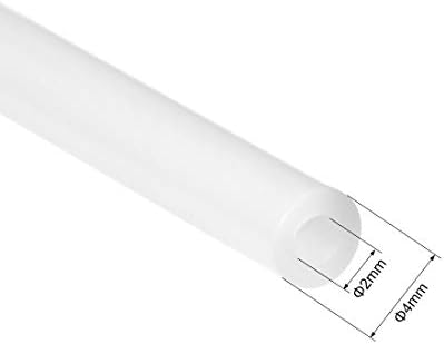 uxcell ptfe tube 4,9ft - id 2mm x od 3mm ajuste filamento 1.75 para a impressora 3D branca