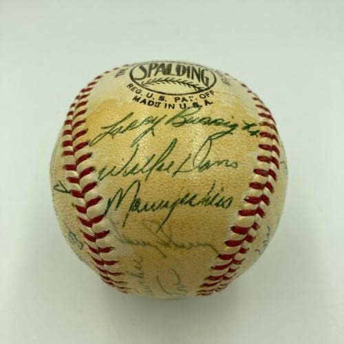 1963 Los Angeles Dodgers World Series Champs Team assinou o Baseball JSA COA - Bolalls autografados