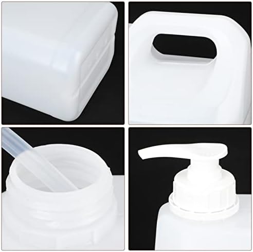 Dispensador de sabão Zerodeko Dispensador de lavatório Dispensador de lavanderia vazia Garranagem de shampoo de shampoo jarro de plástico