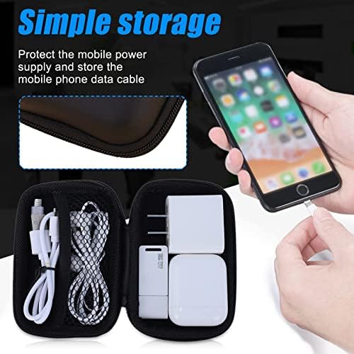 5Pack Square Earbud Case portátil transportar caixa de armazenamento de estojo acessórios para celular Organizador para