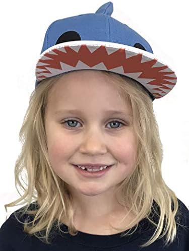 Ann Arbor T-Shirt Co. Chapéu tubarão Kid | Tubarão infantil Fin Baseball Cap menino menina menina divertida Animal