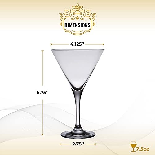 Empresa de história o melhor conjunto de 2 peças de vidro de Martini do mundo