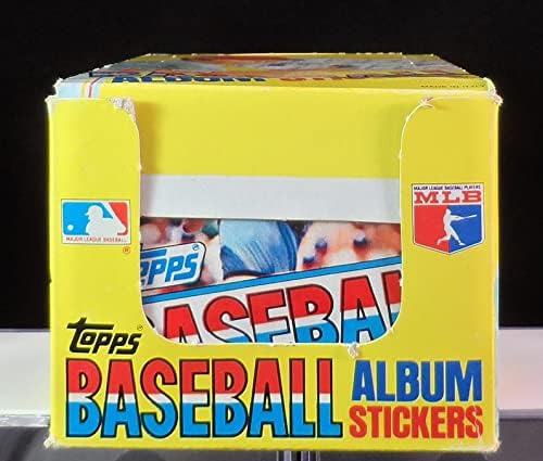 1981 Topps Baseball Sticker Box - 100 pacotes - 400 adesivos