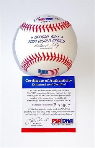 Frank Abagnale Catch Me se você pode assinar 2001 World Series Baseball PSA P75807 - Baseballs autografados