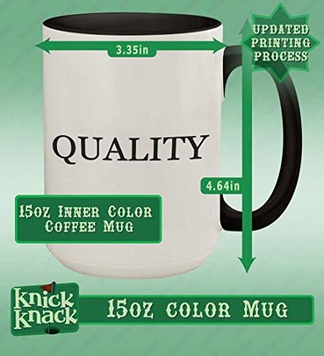 Presentes de Knick Knack Got Bunds? - Alça de cor cerâmica de 15 onças e xícara de caneca de café interna, preto