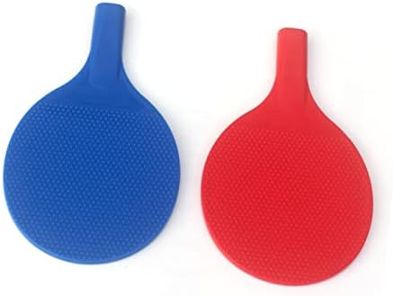 Homoyoyo 2 sets Racket Blue de mesa de pong com treinamento de tênis infantil de crianças plástico para bola e portátil